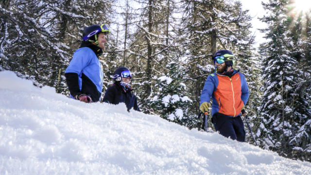 Pause sur les pistes de Saint Léger