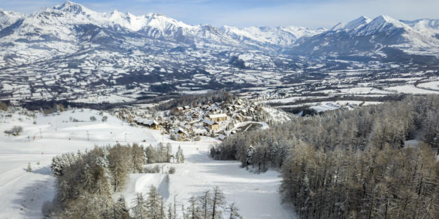 Vue sur le Champsaur depuis Laye