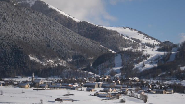 La station village d'Ancelle vue depuis les 