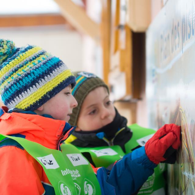 enfants à la station d'Ancelle