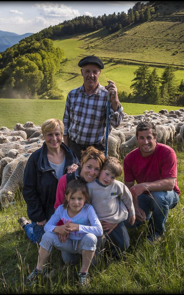 Hautes-Alpes (05), Vallée du Champsaur, Ancelle, Ferme des Sonnailles, famille Pellissier, exploitation familliale élevage et vente direct d'agneau, saucisses, merguez, saucissons, steak haché agneau et terrines à l'agneau  // Hautes-Alpes (05), Valley Champsaur Ancelle Farm Sonnailles, Pellissier family, family farm livestock and live lamb sales, sausages, merguez, saucissons, hamburger and lamb terrine with lamb