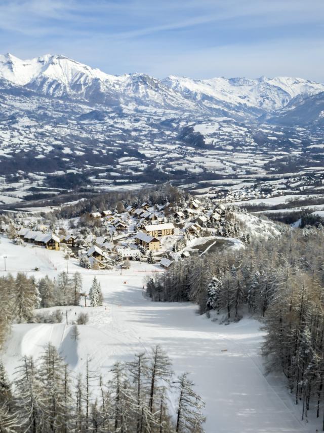 Vue sur le Champsaur depuis Laye