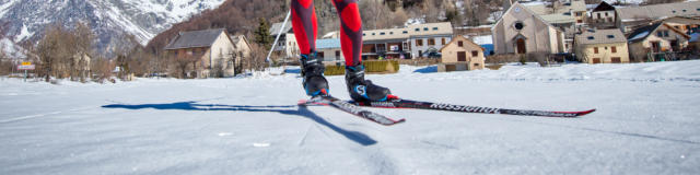 Skieur de fond à Champoléon