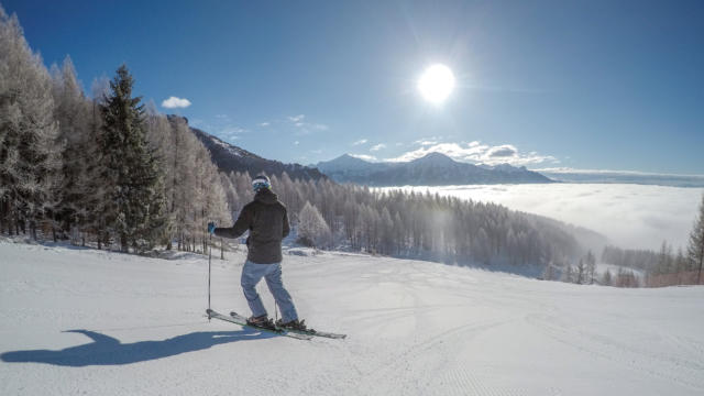 Ski entre amis à la station de Chaillol