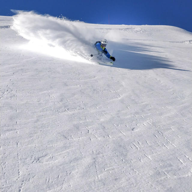 Skieur station Orcières Merlette