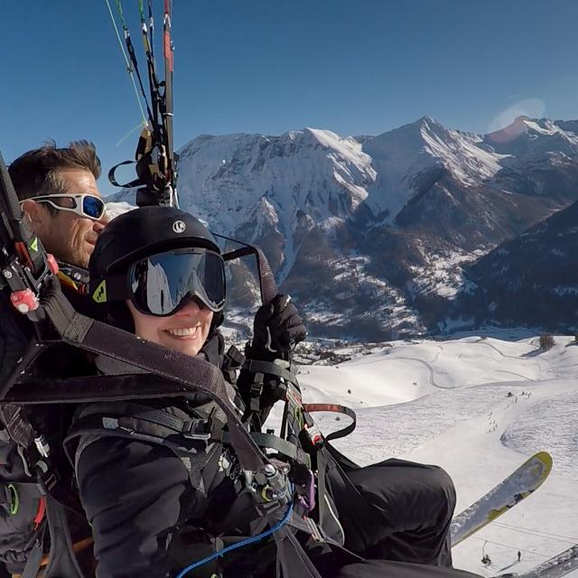 Vol biplace en parapente à Orcières