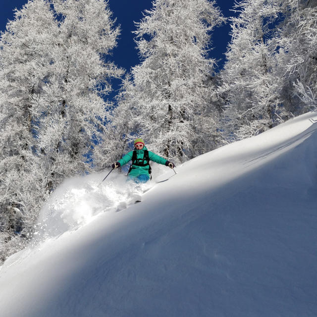 Descente en ski à St léger