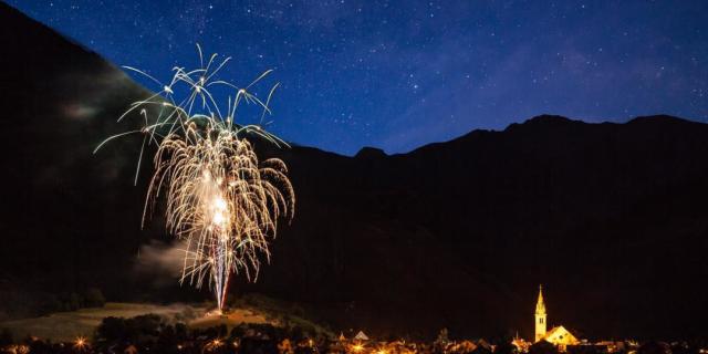 Feu d'artifice sur le Champsaur