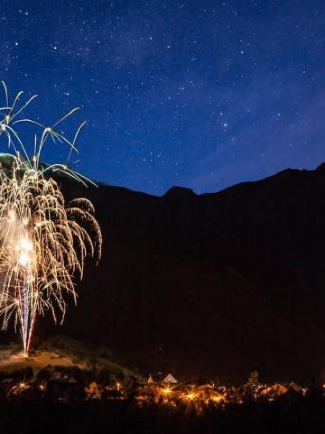 Feu d'artifice sur le Champsaur