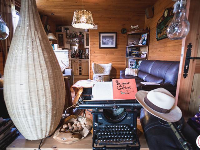 Salon dans la maison d'hôte de la coustille