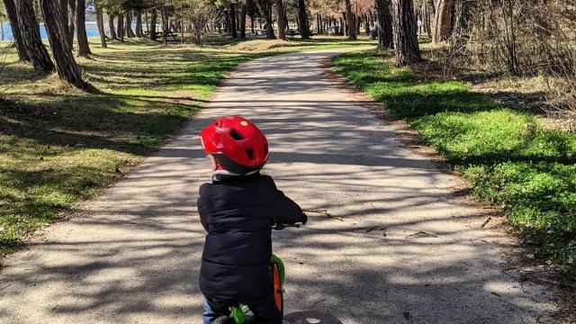 Balade à vélo au plan d'eau du Champsaur