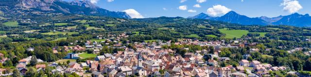 Saint Bonne en champsaur vu du ciel