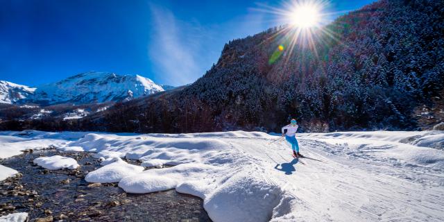 Skating sur le domaine nordique du Haut Champsaur