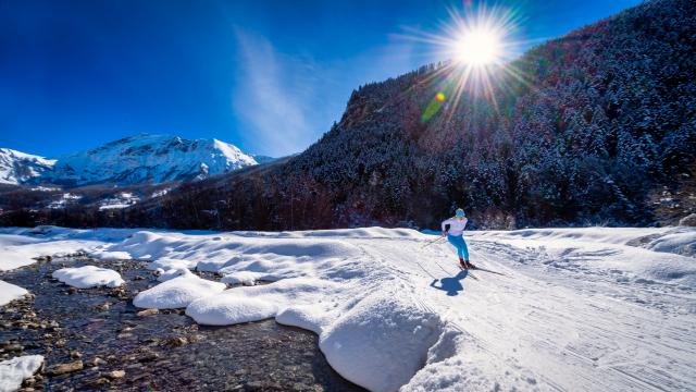 Skating sur le domaine nordique du Haut Champsaur