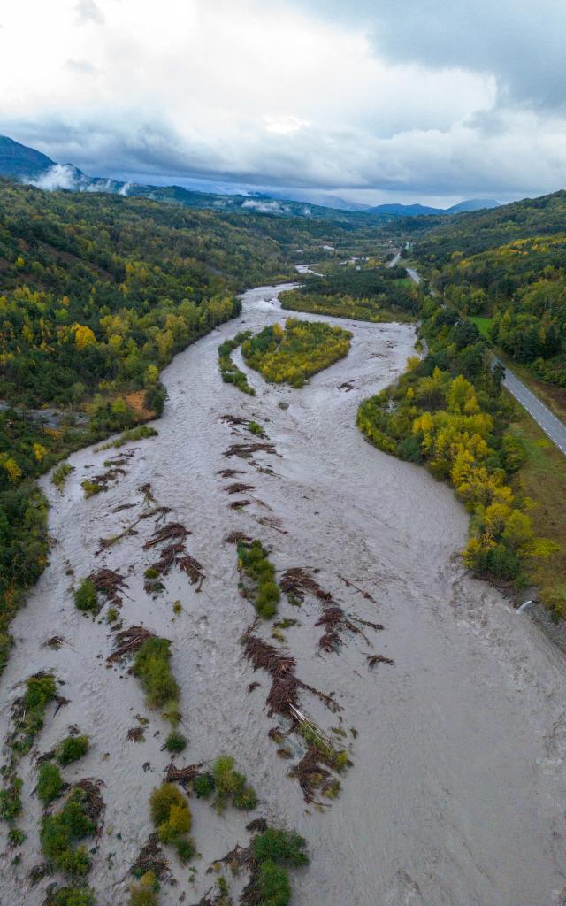 Crue du Drac en Champsaur Valgaudemar octobre 2023