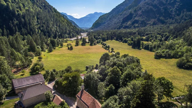 Vue de la vallée de Molines en Champsaur