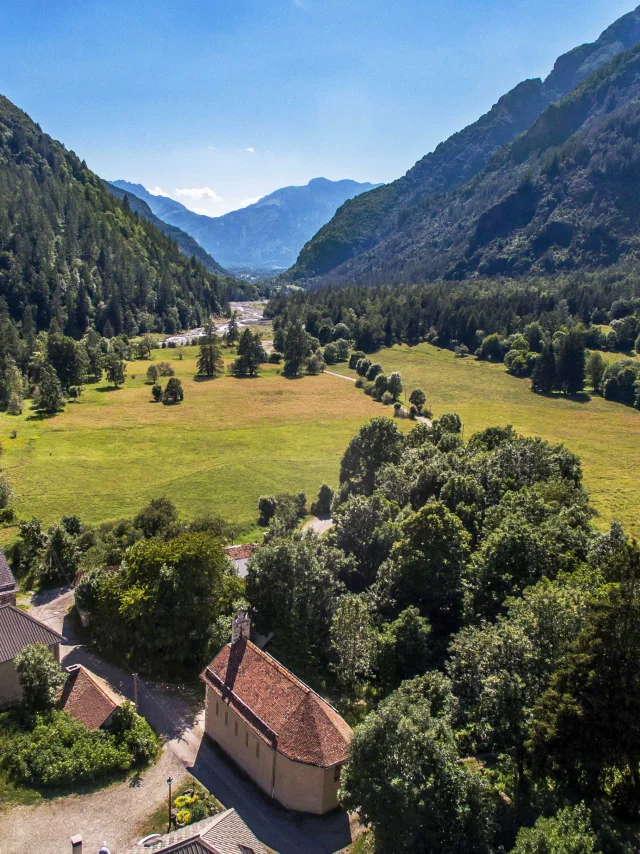 Vue de la vallée de Molines en Champsaur