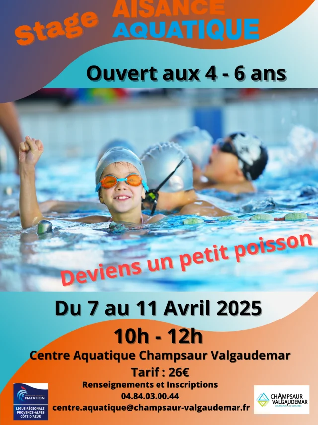 Flyer stage aquatique Printemps 2025