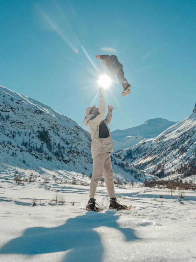 Moment de partage en hiver dans le Champsaur